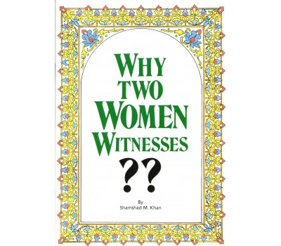 WHY TWO WOMEN WITNESSES??