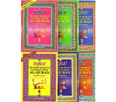 IQRA The Quick Method of Learning To Read Al-Quran (6 Book Set)